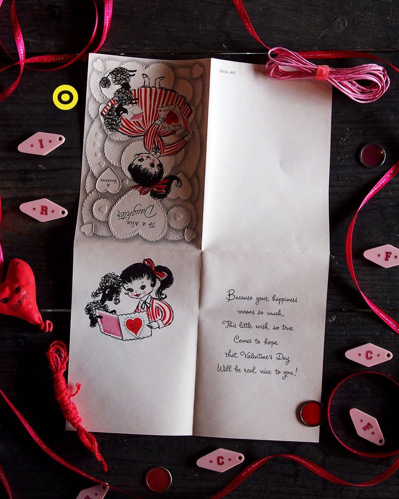 情人节贺卡-O- - 卡片/明信片 - 纸 红色