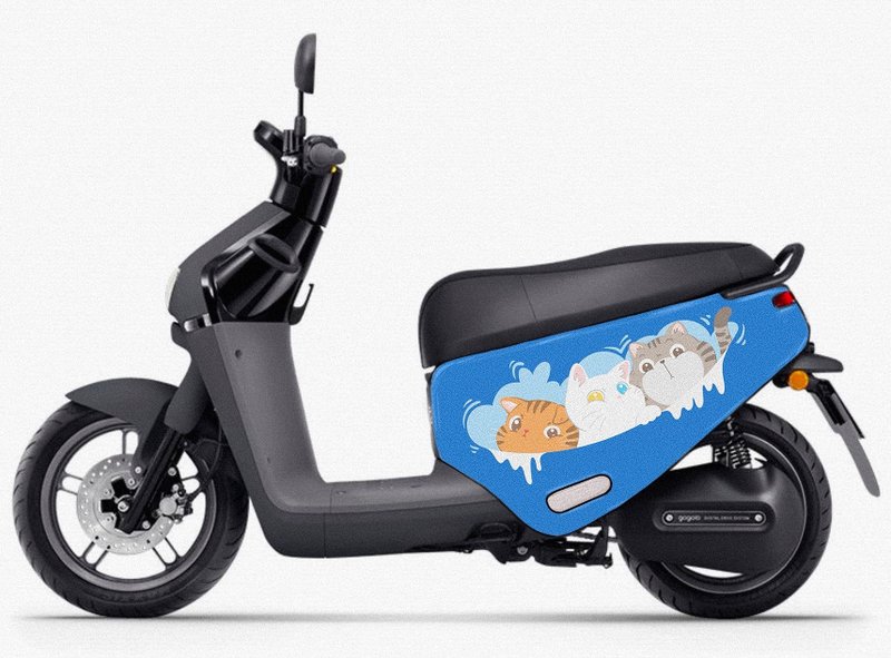Gogoro 防刮车套 2代 3代 viva、mix  Ai1 Ai3 UR2 猫咪 可改底色 - 其他 - 聚酯纤维 