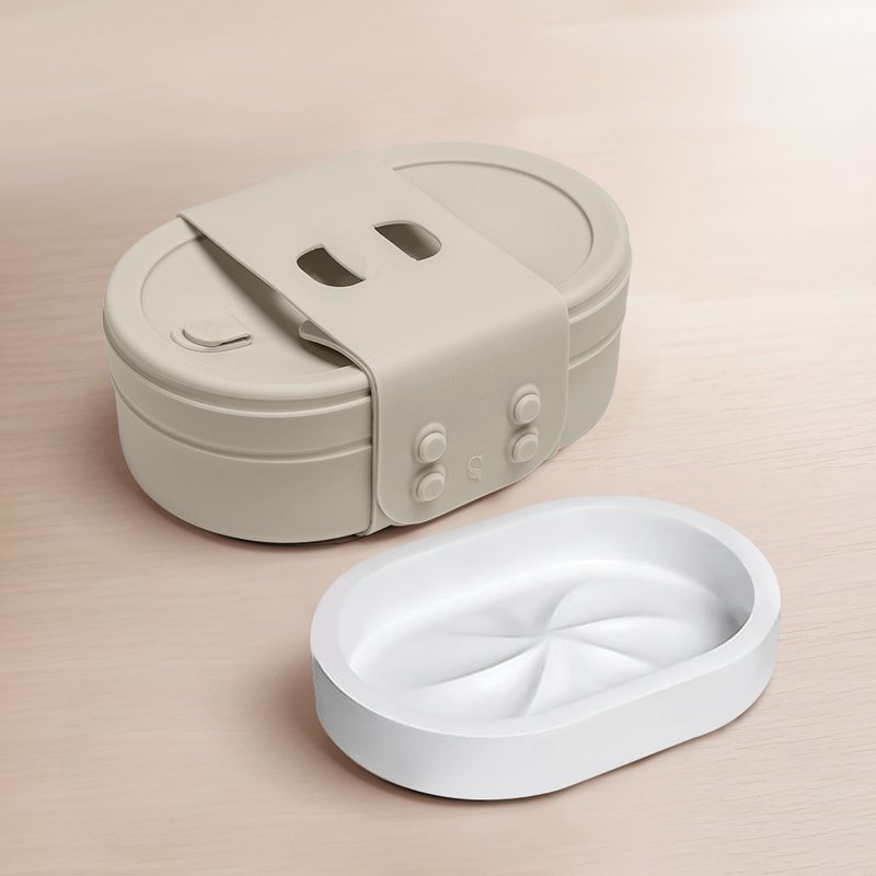 Swanz天鹅瓷 芯动便当盒PLUS-650ml 分层隔盘 八色 - 便当盒/饭盒 - 陶 多色