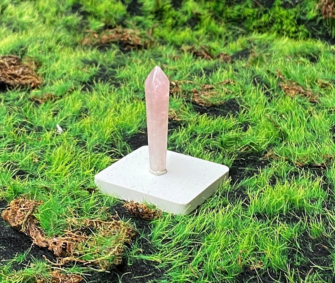 带彩粉晶能量柱  水晶柱 旺姻缘 旺人缘 快速出货 办公室风水小物 - 摆饰 - 水晶 粉红色