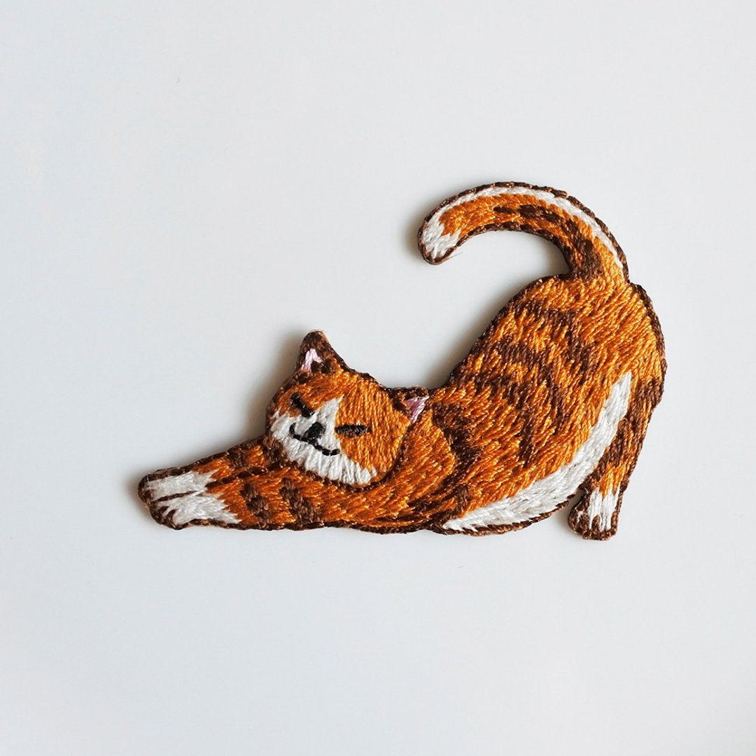 3猫小铺-萌萌猫电绣片-G(需熨烫) - 其他 - 棉．麻 