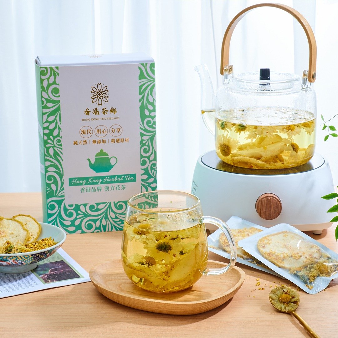 黄金润肺花茶 (12包/盒) 雪梨干桂花杭白菊 养生花茶包 清热润肺 - 茶 - 其他材质 