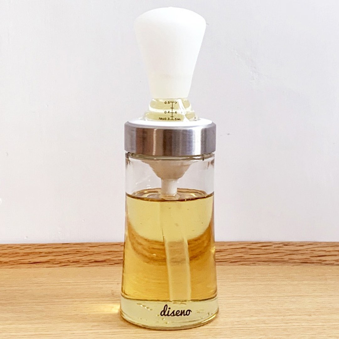 diseno 玻璃油壶、酱料壶连涂抹刷一体式套装 - 厨房用具 - 玻璃 透明