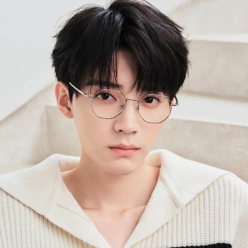 浪特梦 LA-52460 不锈钢多边形框眼镜 - 周翊然代言 - 眼镜/眼镜框 - 不锈钢 黑色