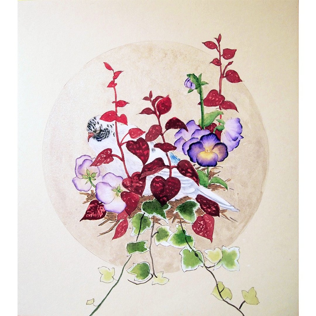 天使__彩墨/手绘/24.5x27.3cm - 海报/装饰画/版画 - 纸 卡其色