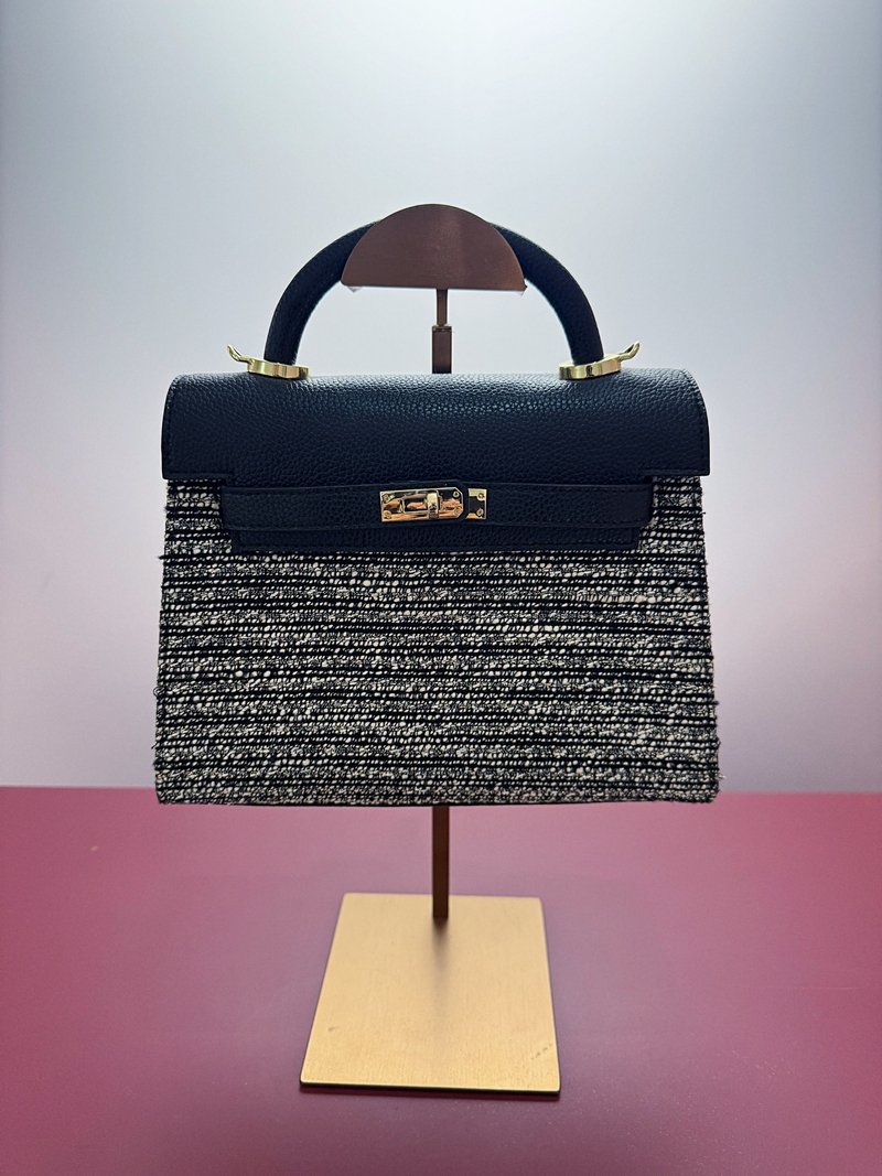 预购-Linéa Noir 线构黑境 - 手提包/手提袋 - 人造皮革 灰色