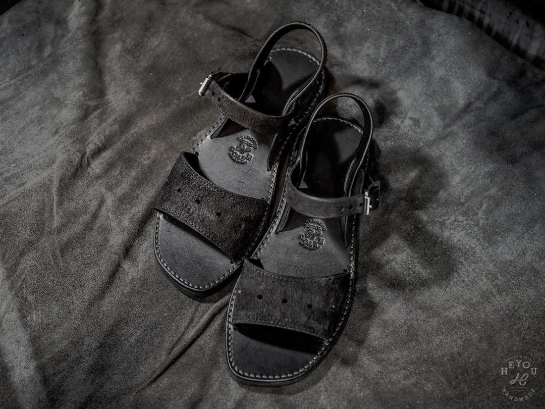 Leather Sandals 复刻法军公发皮革凉鞋-黑色 - 男女凉鞋 - 真皮 多色