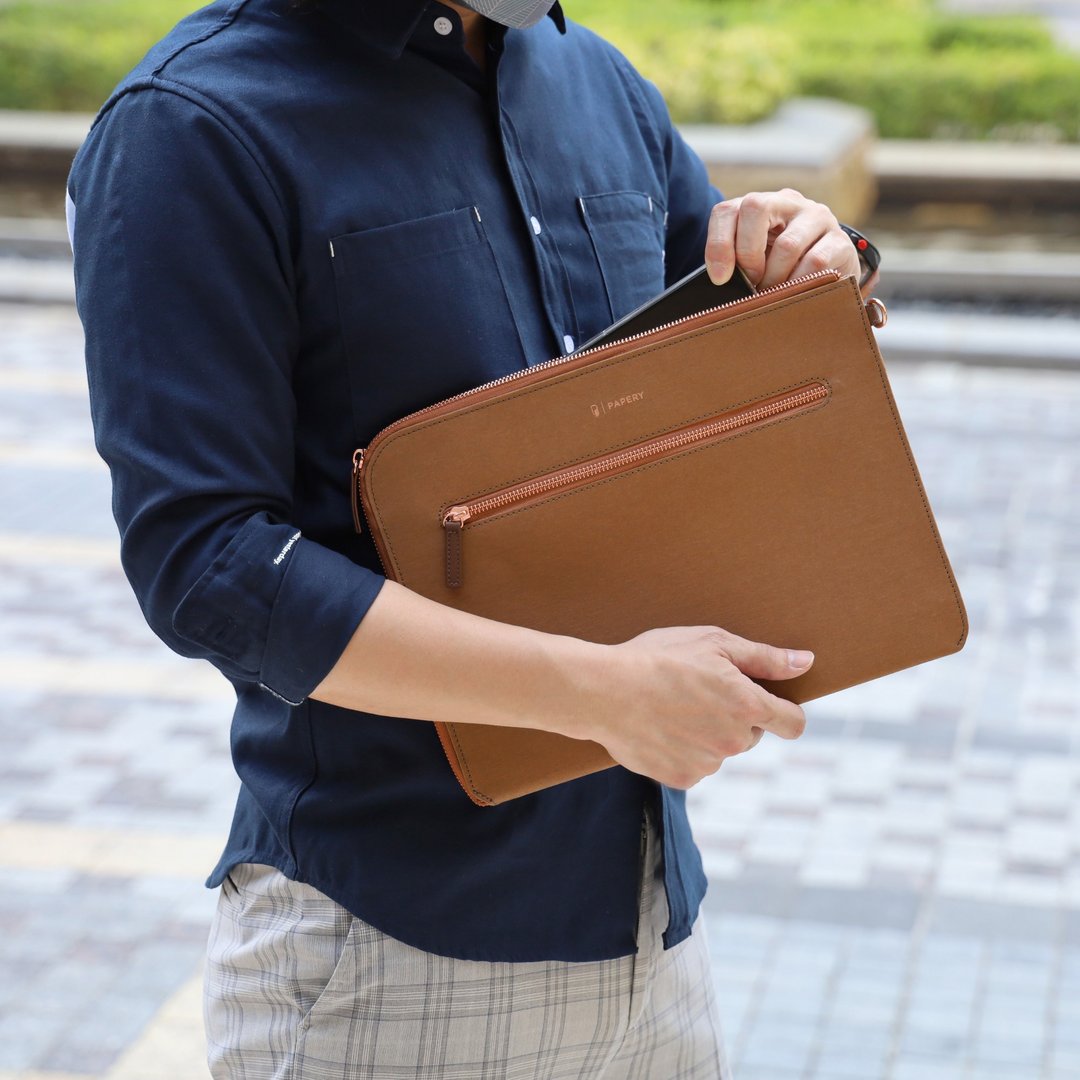 TabletClutch 长效抗菌除臭平板 iPad 保护套 - 深焙咖啡礼物 - 电脑包 - 环保材料 咖啡色