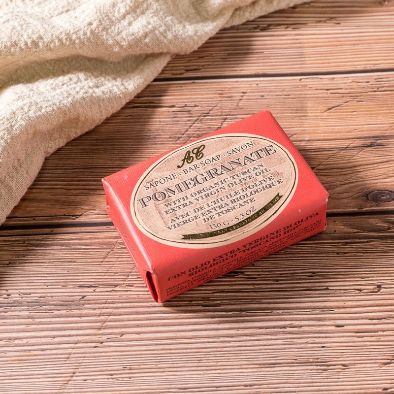 意大利有机香氛手工皂 150g-石榴 - 肥皂/手工皂 - 其他材质 红色