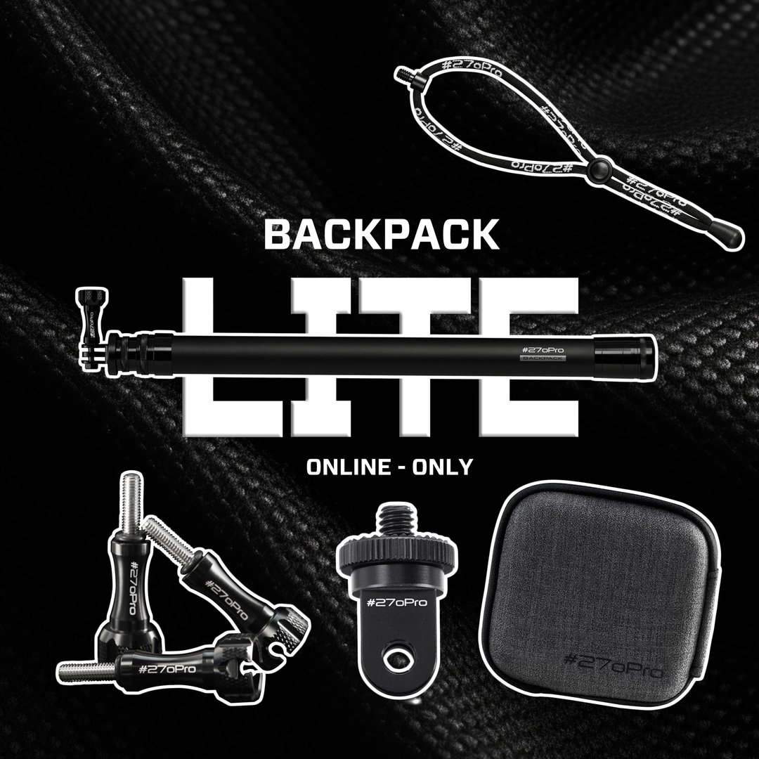 #270Pro - 全碳纤维自拍杆 BACKPACK 精选组 / BLACK 旅行配件 - 其他 - 碳纤维 黑色