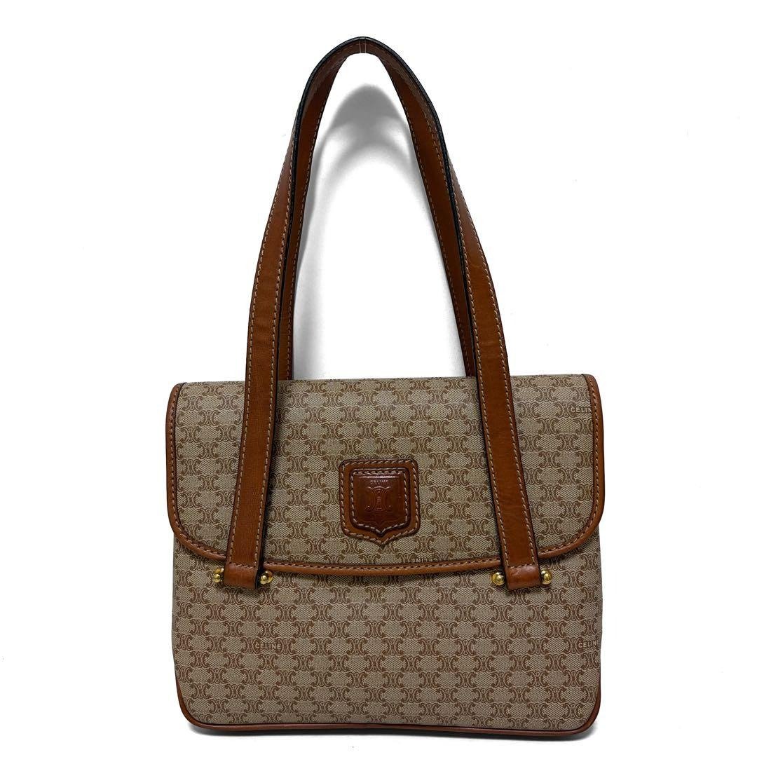 正品 CELINE 手提包 马赛尔图案 PVC 米色 棕色 日本直送 - 手提包/手提袋 - 其他材质 