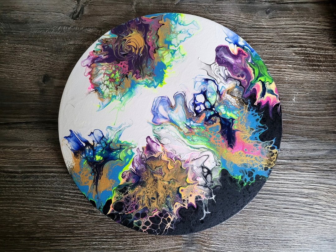 Psychedelic art abstract round painting Christmas Gift Wrapping - 墙贴/壁贴 - 其他材质 多色