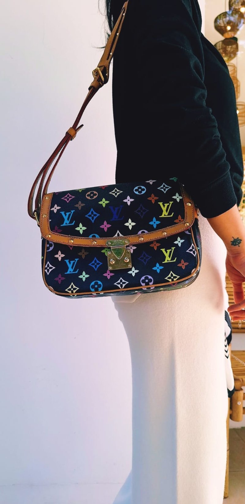 Louis Vuitton 春上隆邮差包 Takashi Murakami handbag - 侧背包/斜挎包 - 真皮 多色