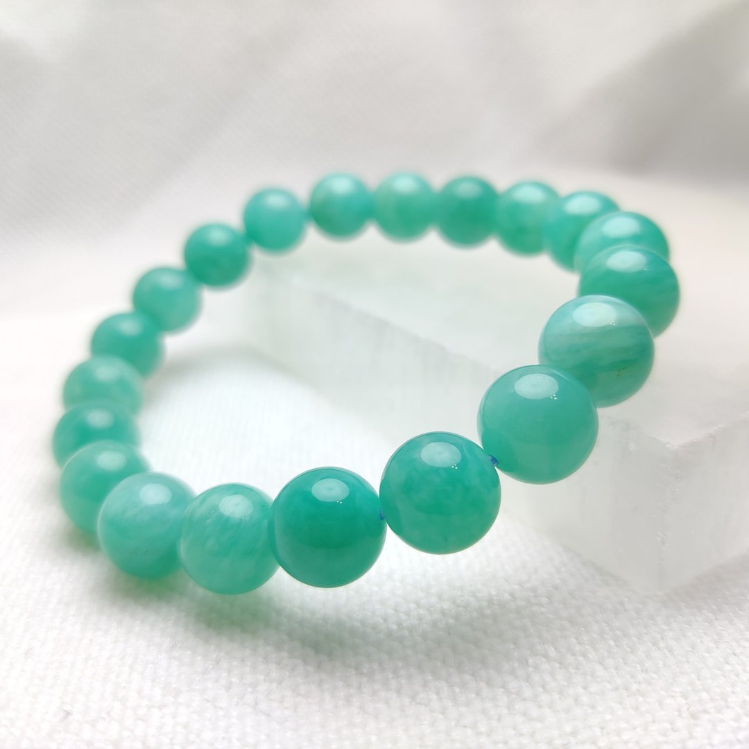 【订制品】天河石 Amazonite 亚马逊 6-12mm 手串 手链 天然水晶 - 手链/手环 - 水晶 