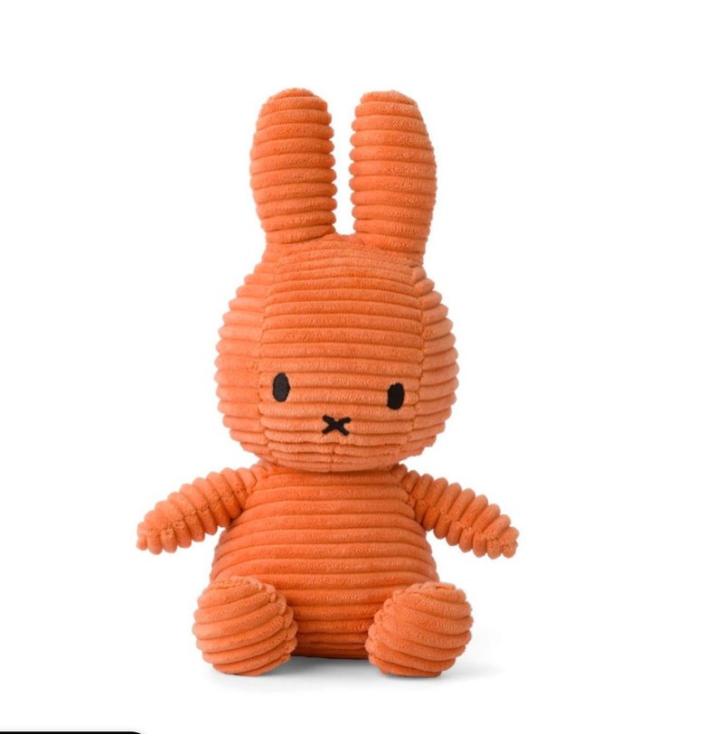 Miffy 米菲灯芯绒南瓜橙 - 玩具/玩偶 - 棉．麻 多色