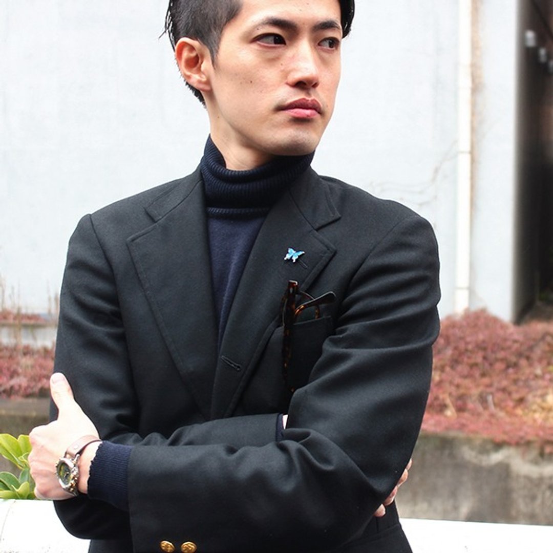 Swallowtail Pin Ulysses Butterfly / Tuck Pin TP033 - 其他 - 其他金属 蓝色