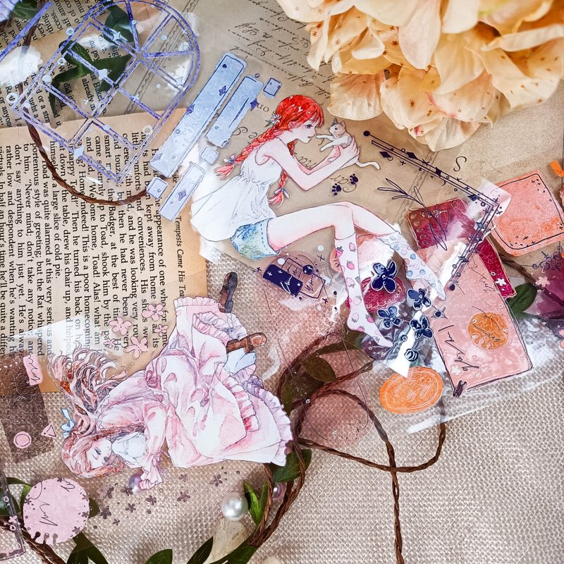 EE173_寵兒/ 裝飾膠帶 - 纸胶带 - 塑料 多色