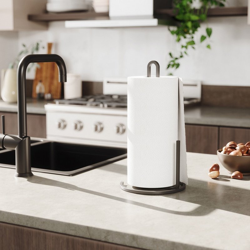 【Umbra】Squire厨房卫生纸架(墨黑) | 厨房纸巾架 - 其他 - 其他金属 白色