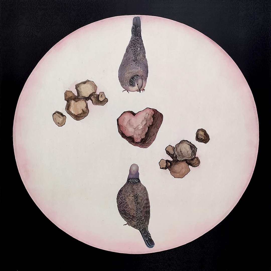 三生石__彩墨/手绘/73.5x73.5 - 海报/装饰画/版画 - 纸 灰色