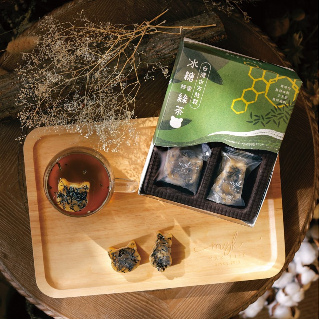 冰糖蜂蜜绿茶 - 蜂蜜/黑糖 - 纸 绿色