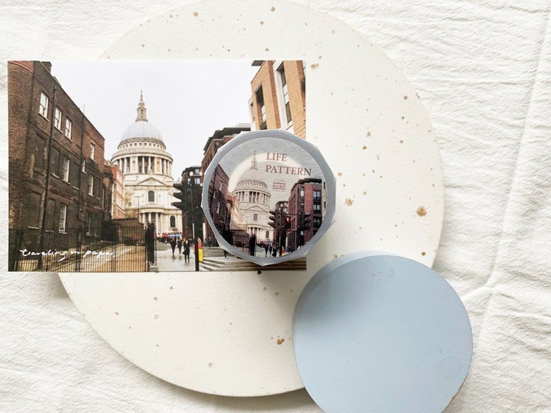 Journey vol.2・Life Pattern 5cm 亮面PET胶带 - 纸胶带 - 塑料 