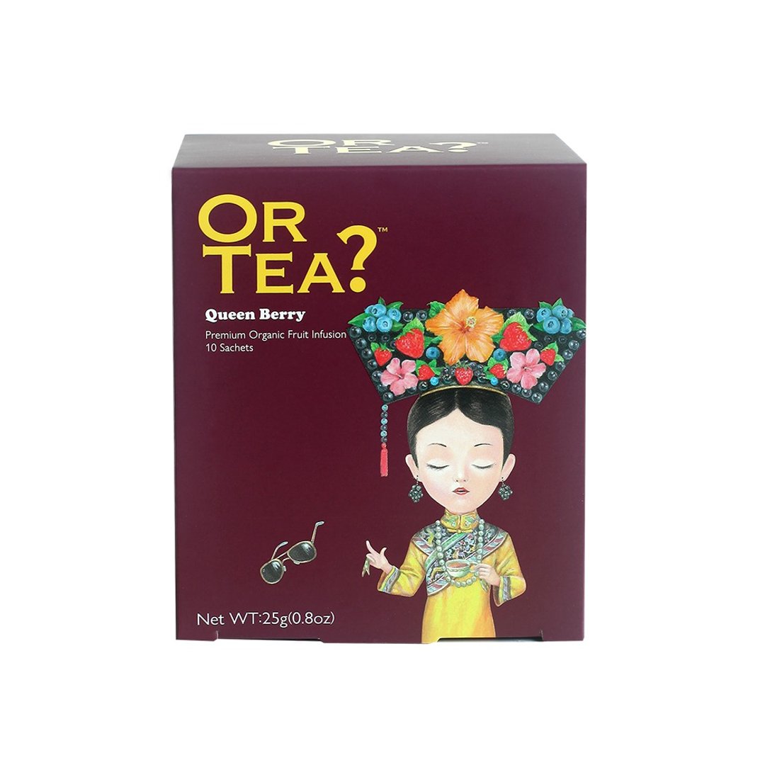 Or Tea? 有机莓果皇后 10 茶包装 - 茶 - 新鲜食材 红色