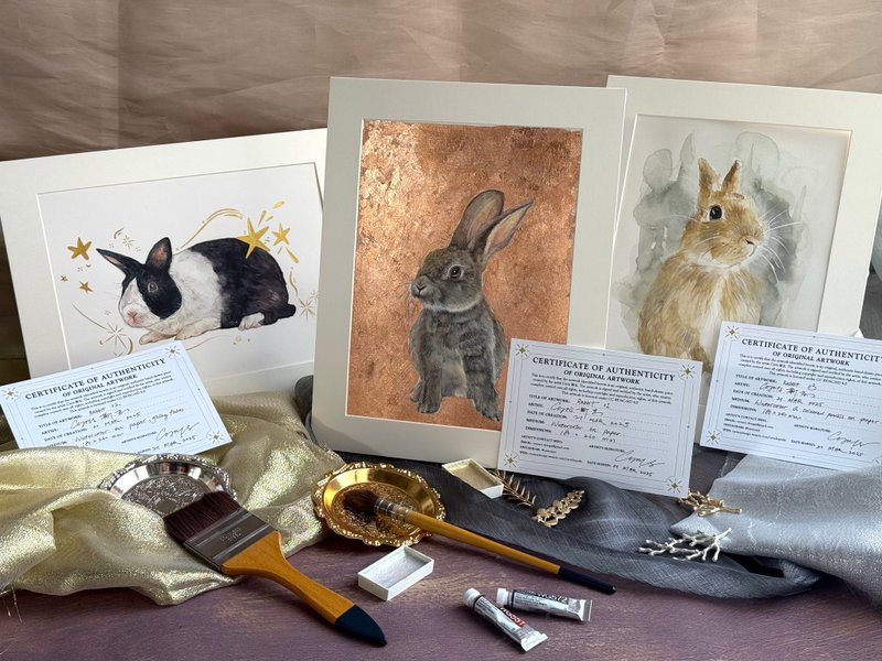 【手绘水彩动物定制服务】 - 订制画像 - 纸 