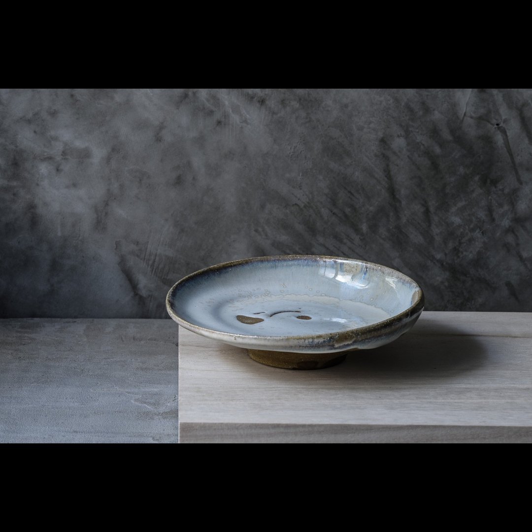 no25de_结晶流釉金继高台陶饰盘 / kintsugi ceramic 2020 - 摆饰 - 陶 