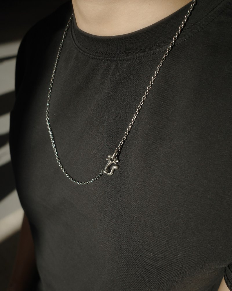 (M)-海马链 Seahorse Chain / s925银 / (M)约52cm - 项链 - 银 