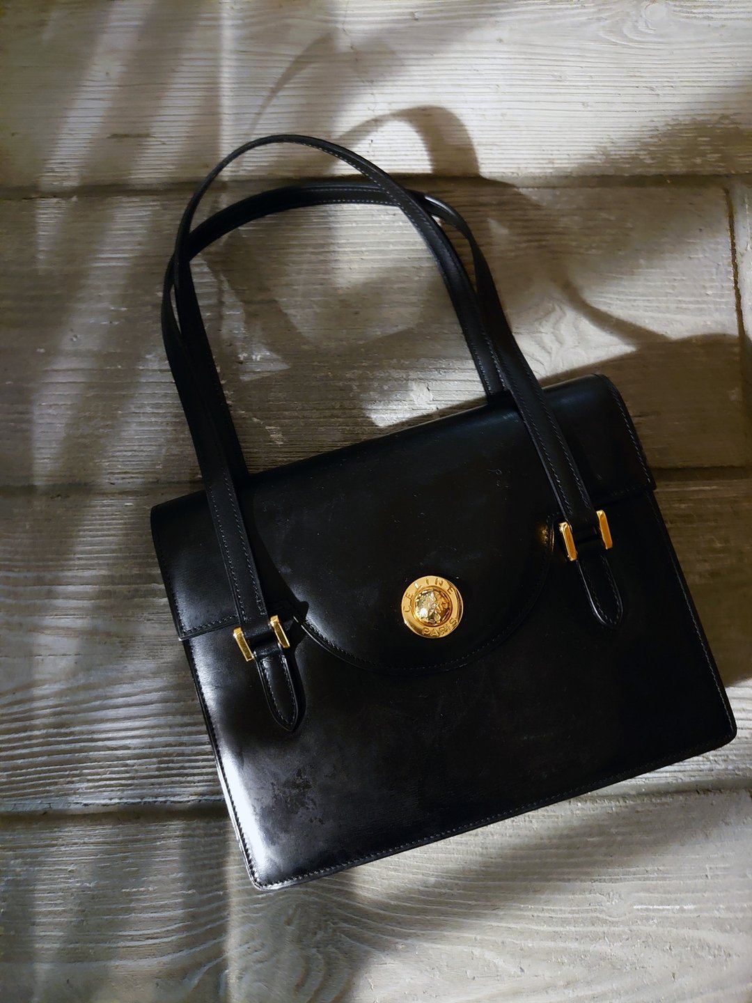 中古美品 CELINE 星球上班单肩包通勤包手提包腋下包公文包手拿包 - 手提包/手提袋 - 真皮 黑色
