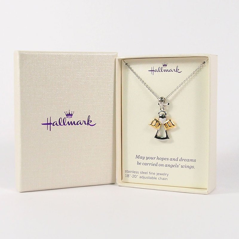 造型项链 天使翅膀【Hallmark-礼品 项錬】 - 项链 - 其他金属 银色