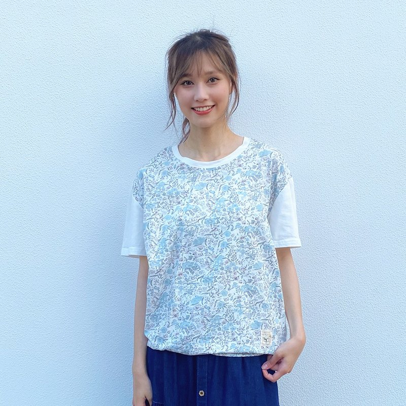Hana Mokuba 圆领花花草草T恤 - 女装 T 恤 - 其他材质 