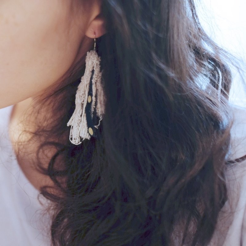 ′习惯耳环 ′003 - 耳环/耳夹 - 纸 绿色