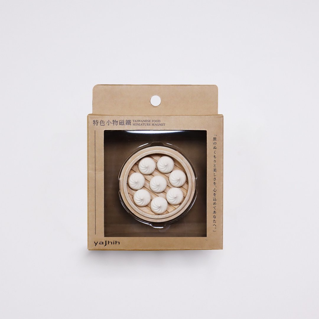 【美食小物磁铁 Miniature Magnet】小笼包 美味 小吃 磁铁 - 冰箱贴/磁贴 - 树脂 