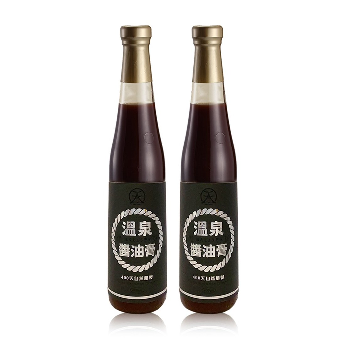 老黑豆温泉酱油膏400mlx2入 - 酱料/调味料 - 玻璃 