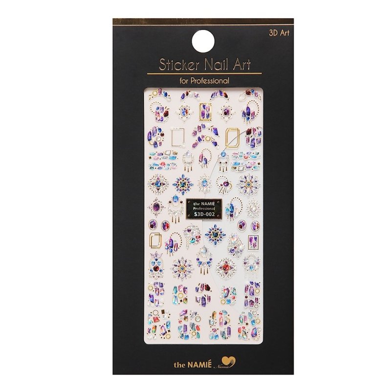 【 专业用】美甲贴纸 3D Art 菱镜石 - 指甲油/指甲贴 - 纸 粉红色