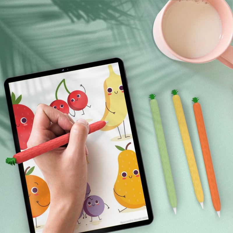 Apple Pencil 2代 硅胶保护套 - 水果凤梨款 - 其他 - 硅胶 多色