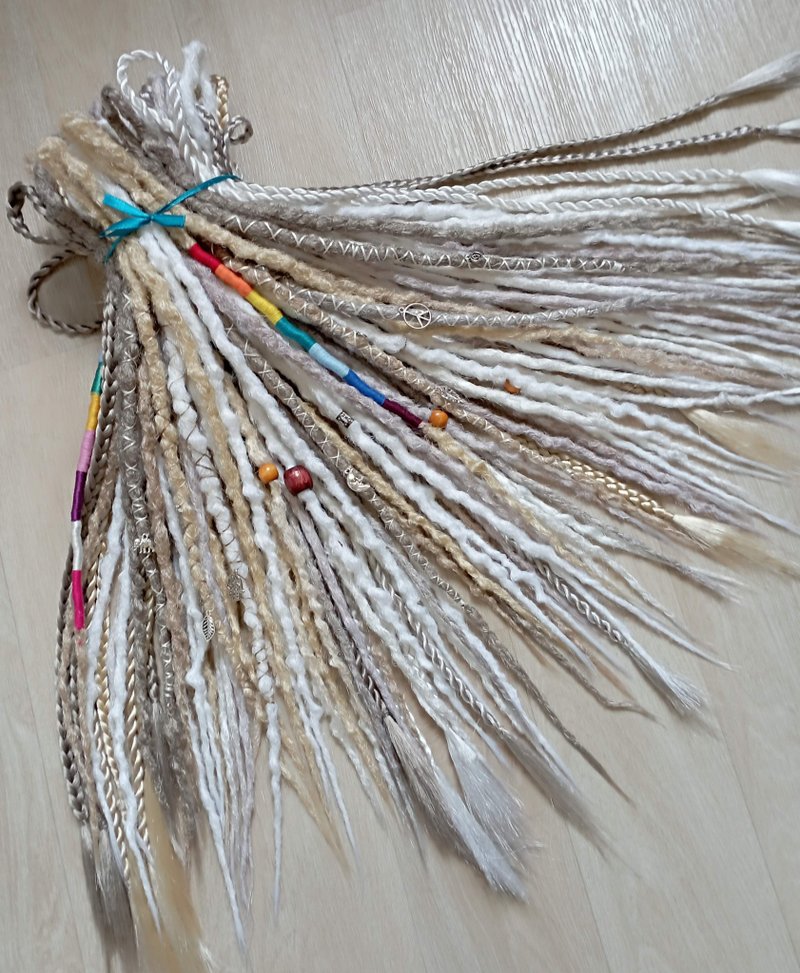 合成恐惧金发钩针双或单端DESE恐惧 - 发饰 - 其他人造纤维 白色