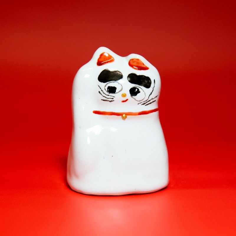 街头开运招财猫_mi-mi-mauh-mauh咪咪猫猫系列_#020 - 摆饰 - 陶 白色