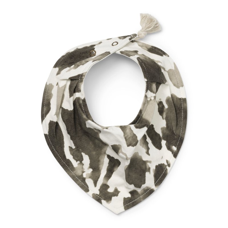 有机棉口水巾围兜 - Wild Paris 魅力巴黎 - 围嘴/口水巾 - 棉．麻 黑色