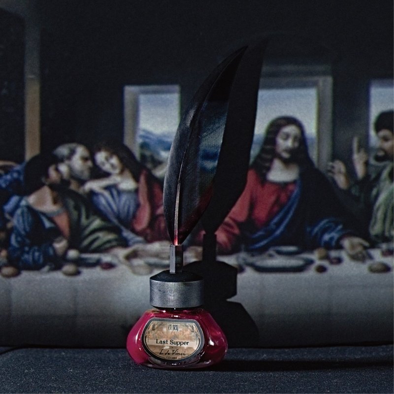 LD1494 最後の晩餐 - 指甲油/指甲贴 - 其他材质 红色