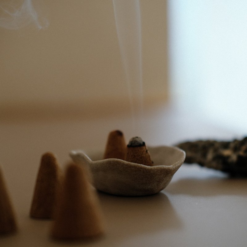 能量净化 秘鲁圣木香锥塔 - 香薰/精油/线香 - 木头 咖啡色