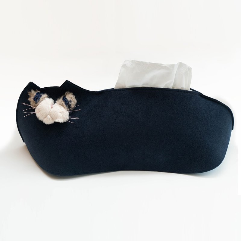 Gong cat tissue case - 收纳用品 - 聚酯纤维 蓝色