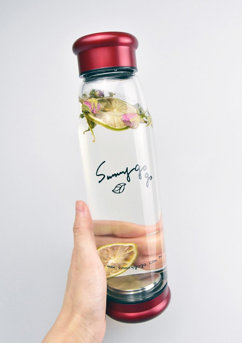 随手瓶组 / 质感酒红 - 茶具/茶杯 - 玻璃 红色