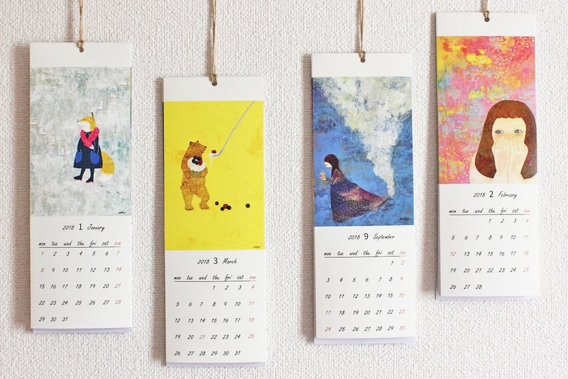 kuriko2018 Calendar - 年历/台历 - 纸 多色