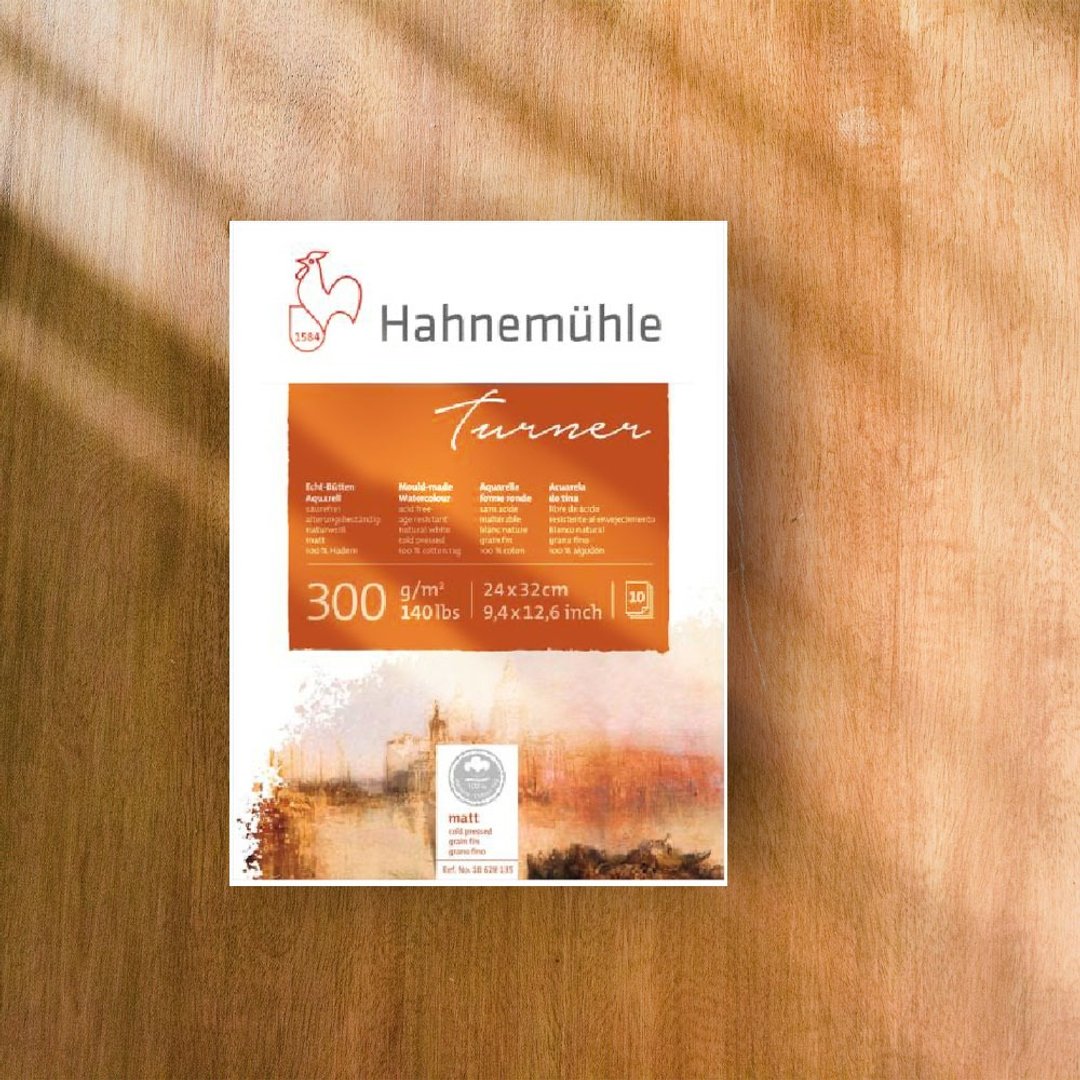 德国 HAHNEMUHLE  WilliamTurner水彩纸/24*32cm/300gsm - 插画/绘画/写字 - 纸 白色