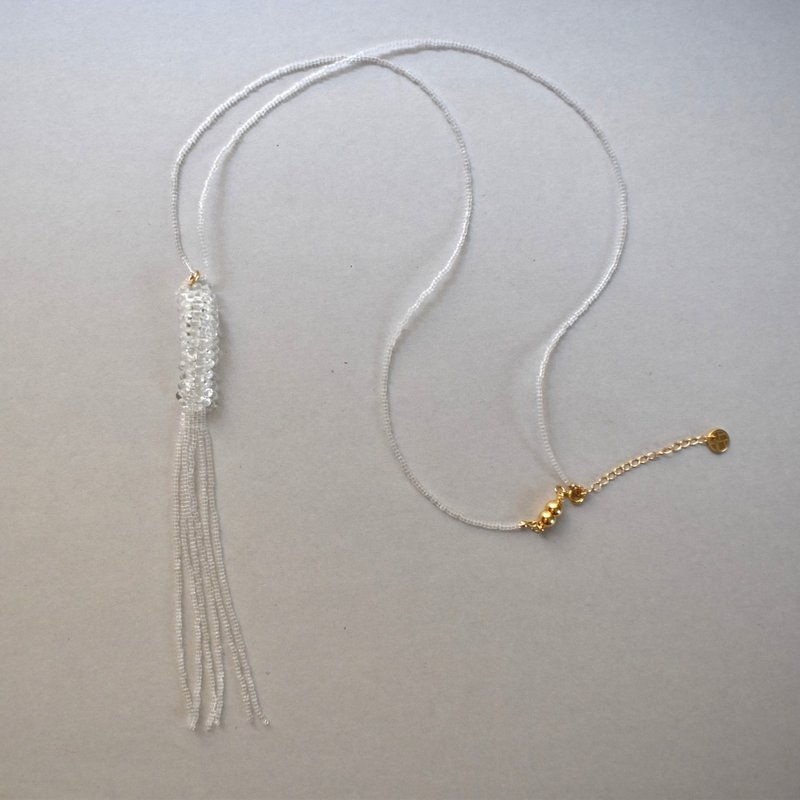 2025.05.新作 _ 基本粒子 70cm / gold - 项链 - 玻璃 