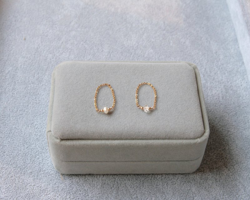 小妞不嫰 赫基蒙/珍珠戒指 裸感尾戒 订购链戒2件有优惠 - 戒指 - 宝石 透明