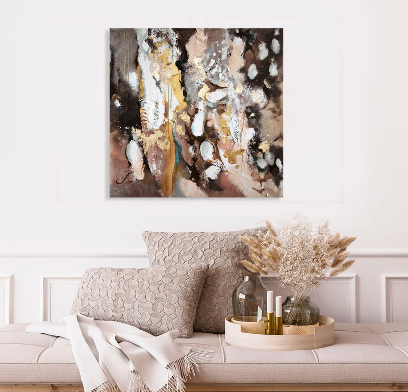 金色平衡 - 插画/绘画/写字 - 其他材质 咖啡色