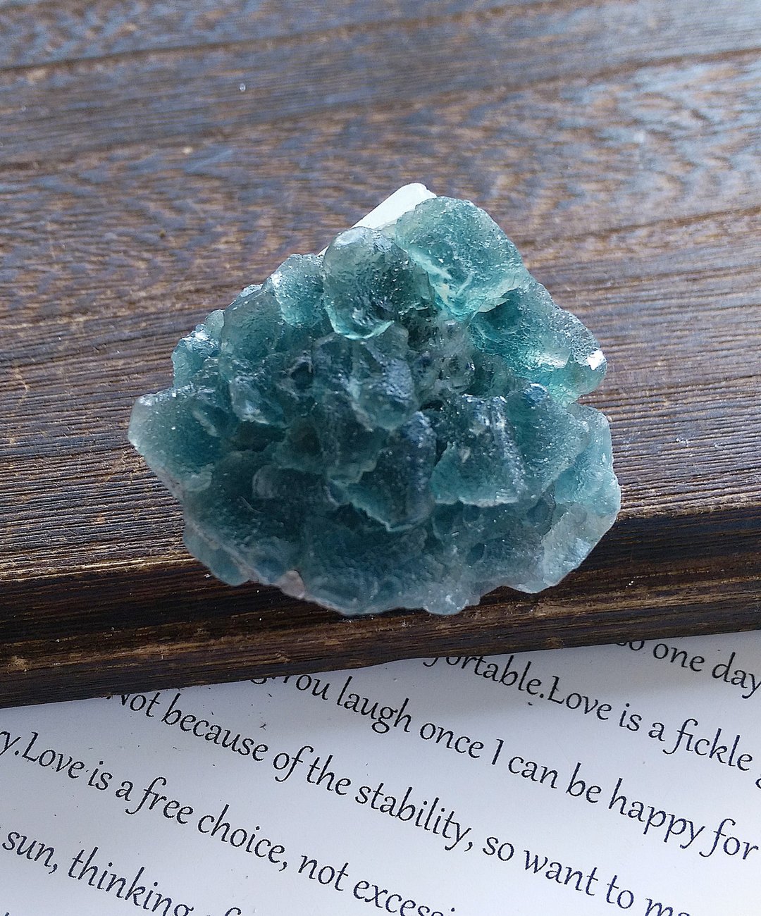Fluorite 内蒙产地 蓝萤石 水晶共生 天然矿石 原矿 - 摆饰 - 其他材质 